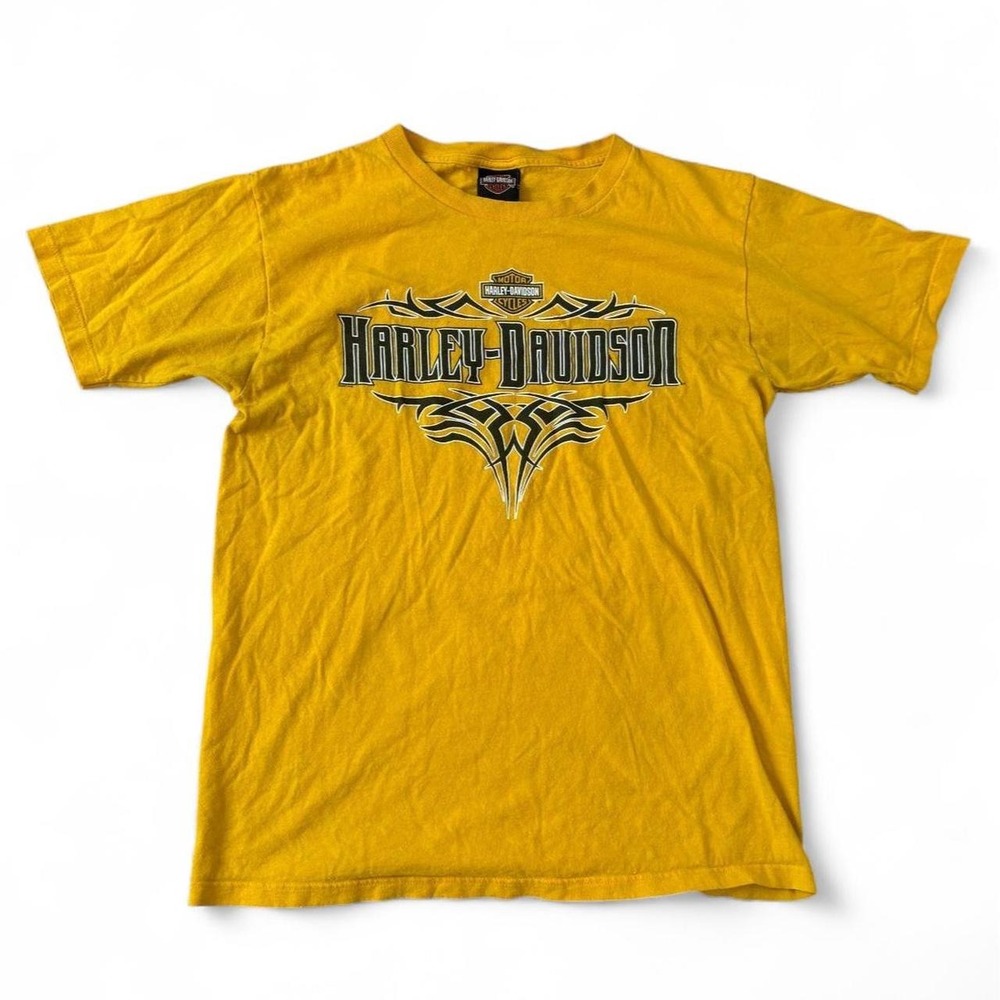 Vintage Harley-Davidson South Carolina Yellow Graphic T-Shirt Large